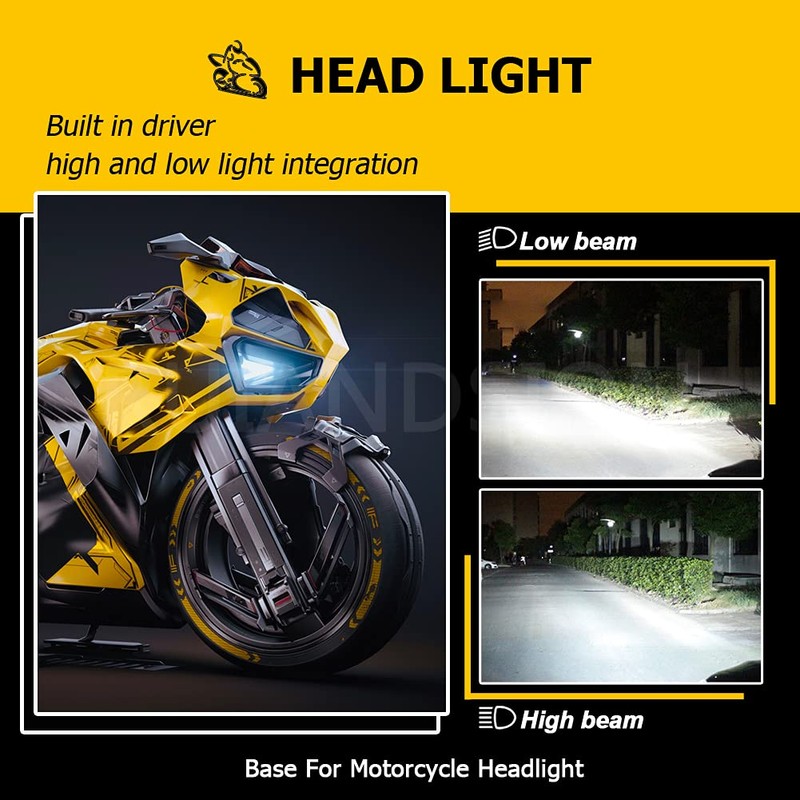 Ruiandsion H6M Light Bulb DC 6V P15D-25-1 Super Bright 2835