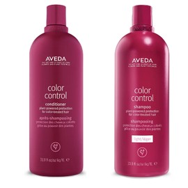 AVEDA Color Control LIGHT Shampoo and Conditioner for Color Treated Hair 33.8 OZ Duo Set, 1.06 Pound (Pack of 2), Off White