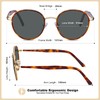 CARFIA Stylish Polarised Women's Sunglasses with Round Glasses Frame Vintage