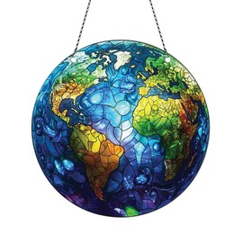 Earth Christmas Ornaments - Acrylic Decor for Tree - Gifts for Earth Lovers