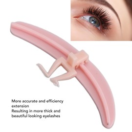 Eyelash Separator, Silicone Lash Extension Tool for Beginners Professional, Washable Reusable, Efficient Isolation Helper with 3 Colors (Carnation)