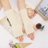 Suxgumoe Women Arm Warmers, Knitted Long Sleeve Fingerless Gloves Mittens