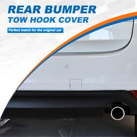 Rear Bumper Tow Hook Cover Towing Eye Cap Fit for Mazda CX-5 2017 2018 2019 2020 2021 KB8A50EK1BB KB8A-50EK1 (Black, Right Passenger Side) Xinpinsai