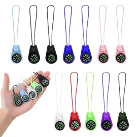 Compass Children's 12 Pieces Mini Compass Mini Survival Compass Multicoloured Compass Children Compass for Outdoor Guide Children's Gifts Multi-Colour Mini Compass for Outdoor Sports Camping Hiking