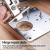 4 Pcs Hinges Repair Brackets, Stainless Steel Hinges Repair Plates,