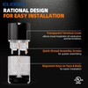 ELEGRP Lighted Straight Blade Electrical Plug and Connector Set, 15