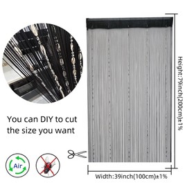 ave split 100cmX200cm Decorative Door String Curtain Beads Wall Panel Fringe Window Room Divider Blind for Coffee House Restaurant Parts Door Divider Beads Tassel Screen Decoration (Fruit green25£©