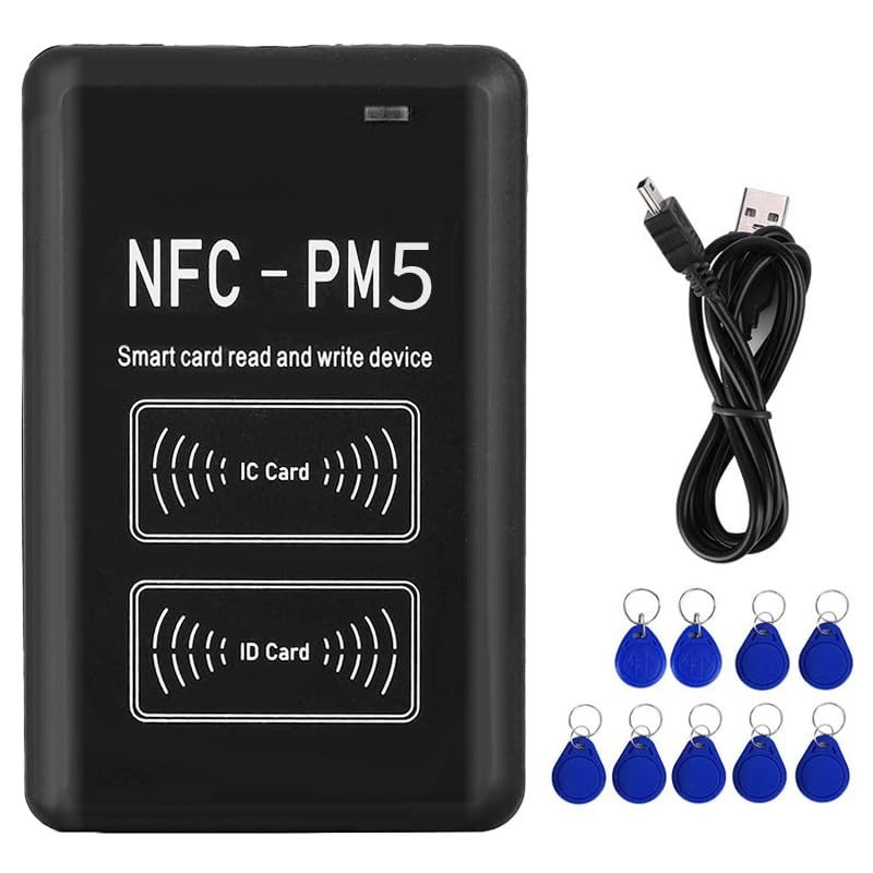 Lector de Tarjetas NFC, Duplicador, Decodificación Cifrada RFID, 125Khz/13,56 Mhz,
