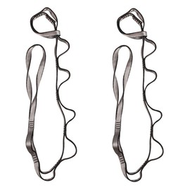 2Pcs Adjustable Anti-Gravity Chrysanthemum Swing Flying Stretch Belt Rope Climbing Daisy Chains Extension Yoga Belt Hanging (Grey, 1.8M)