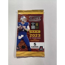 2023 Panini Score Football Gravity Feed Factory Sealed Pack 5 Cards RCs Orange?