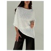 MakeMeChic Ponchos for Women Sheer Poncho Shawl Wraps Fall Sweaters