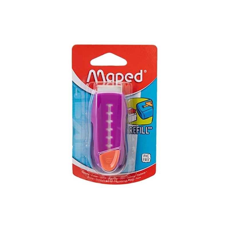MAPED Universal Gom Stick Protected Refillable Eraser - Pink