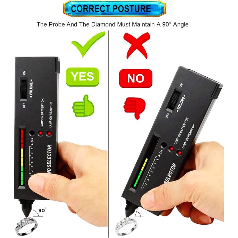 High Accuracy Diamond Tester Pen,Professional Jewelry Diamond Tester,Diamond Selector for