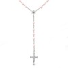 Catholic Rosary Necklace for Women Simulated Pearls Prayer Beads Classic
