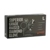 Masterpart Raised Diamond Grip Non Slip Chemical Resistant Black Nitrile