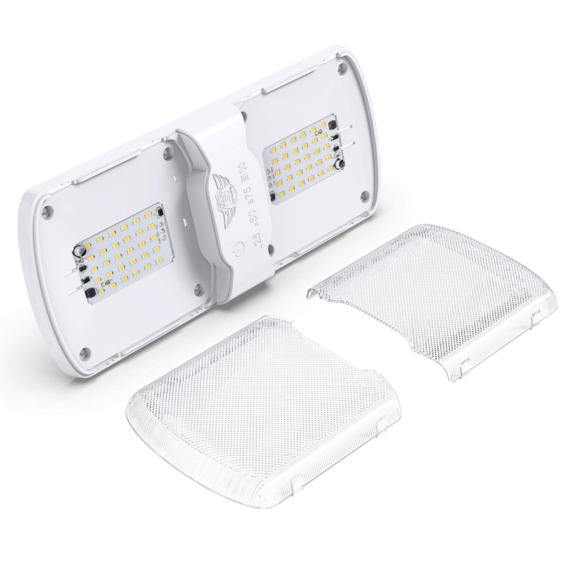 Leisure LED 5-Pack RV LED Ceiling Double Dome Light Fixture