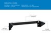 RackPath 3U Vertical Wall Mount Rack - Heavy Duty 125lbs