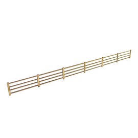 War World Scenics OO Gauge 1mm MDF Farm Fence x 8 (Approx. 2.1m Long) for Railway Scale Railroad Diorama