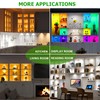 AIBOO Under Cabinet Lighting Kit, 16 Pack Dimmable RGB and