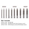 CASOMAN 10 Piece Spline Tip Bit Socket Set, M-Type, S2