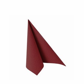 '20 Serviettes "ROYAL Collection 1/4 Fold 25 x 25 cm Bordeaux
