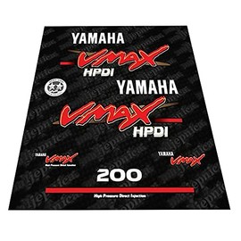 411 Decals Compatible Replacement for Yamaha 200 VMAX Outboard Decal (Sticker) Set