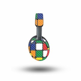 MightySkins Carbon Fiber Skin Compatible with Bose QuietComfort Ultra - Puzzle Cube | Protective, Durable Textured Carbon Fiber Finish | Easy to Apply