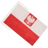 Poland with eagle Flag 18'' x 12'' cords - Polish