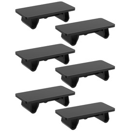 Greluma 6 Pcs Rocker Switch Cover, Black, Standard Marine Rocker Switch Panel, Blank Filler for Car, Truck, Marine Boat