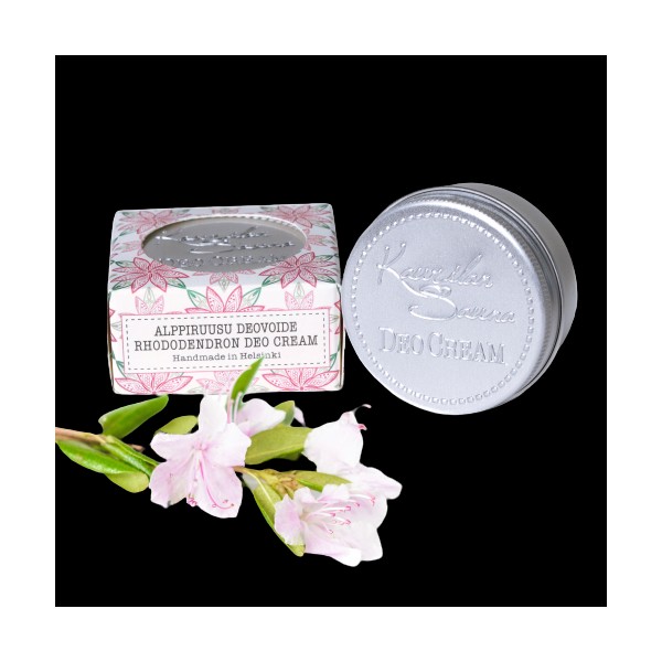 Kaurilan Sauna Vegan Deodorant Cream Travel Size, Rhododendron