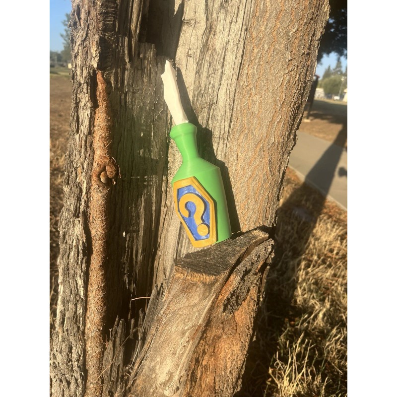 Sly Cooper Clue Bottle Replica Prop Collectible - 9 in.