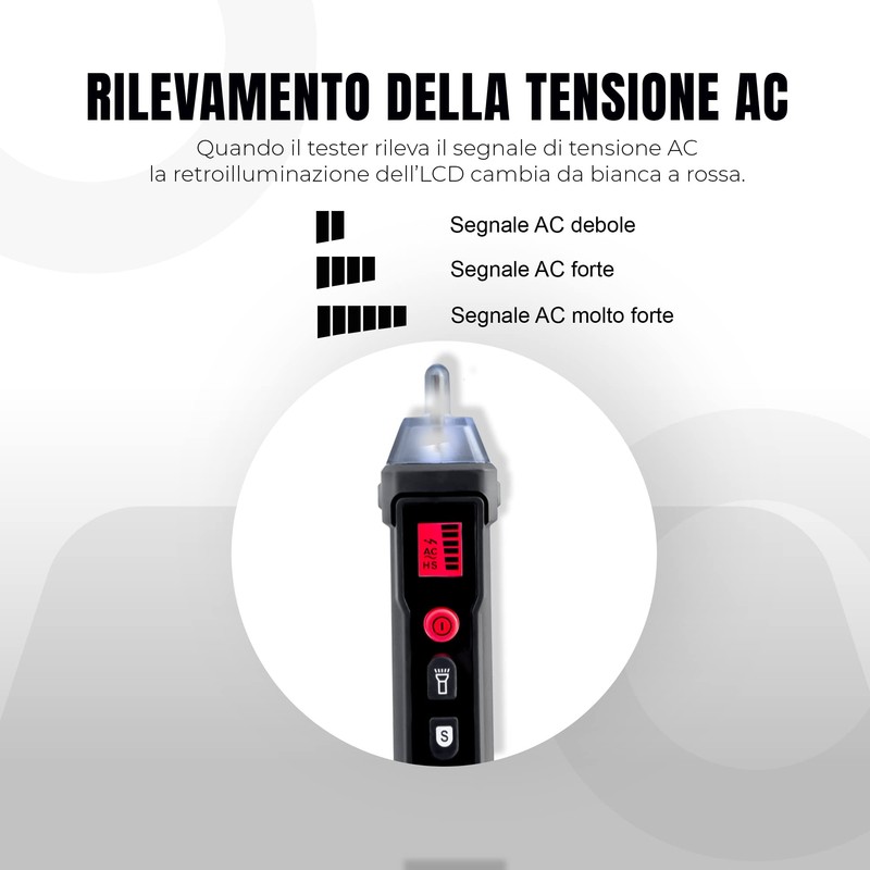 UNIKS - Professional Phase Tester R10 Voltage Detector for 3