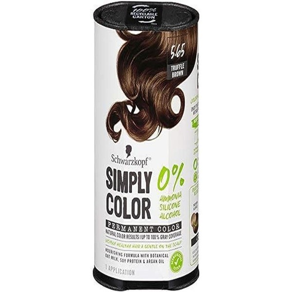 Schwarzkopf Simply Color Permanent Hair Color, 5.65 Truffle Brown