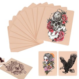 15Pcs Tattoo Skin 3MM, Double Sides Fake Skin, 6x8" Silicone Tattoo Practice Skins, Thick Blank Tattoos Fake Skins for Beginners and Experienced Tattoos Artists
