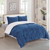 Elegant Comfort Softest, Coziest Micromink Pintuck & Pinch Pleated Sherpa