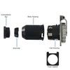 Conntek 50 Amp 125/250 Volt RV Marine Power Inlet -