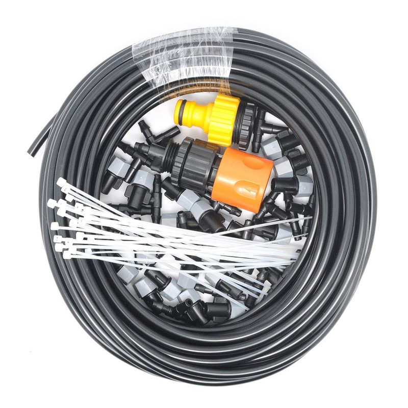 2RZ Misting Cooling System Kit, Irrigation System 82FT(25M) Misting Line