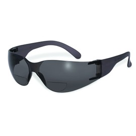 SSP Eyewear 1.00 Bifocal Recyclable Safety Glasses with Smoked Lenses, PRO 1.00 SM