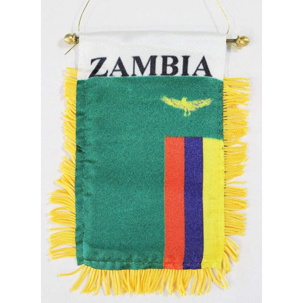 Zambia - Window Hanging Flag