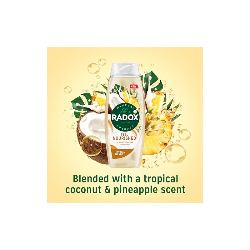 Radox Mineral Therapy Feel Nourished Shower Cream Body Wash uniquely