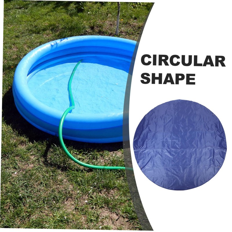 Kisangel Pool Cover Garden Inflatable Pool Safety Protective Cap Weatherproof