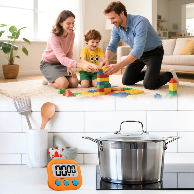 Timer for Kids Teachers Digital Kitchen Timers for Cooking Large