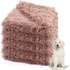 vital cozy 4 Pcs Calming Pet Throw Blanket Shaggy Plush