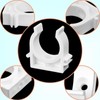 SWTYExt Pack of 60 Clamp 20 mm Pipe Holder White
