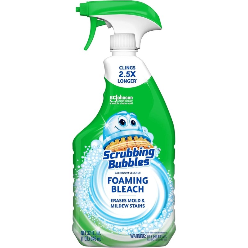 Scrubbing Bubbles Foaming Bleach Bathroom Cleaner, 32oz Spray – (Pack