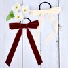10PCS Bow Hair Tie Velvet Hair Ribbon Elastics Hair Scrunchies