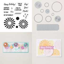 Metal Embossing Stencil Birthday, Stamp and Die Set, Cutting Dies Stamp, Cutting Dies Set, Cutting Dies for DIY Birthdays, Scrapbooking, Art, Craft, Supplies, Stamping