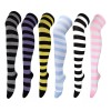 Generic Calcetines A Rayas For Mujer, Hasta El Muslo, Medias