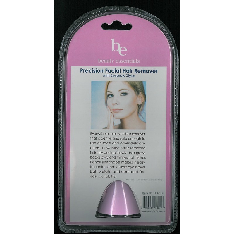 Pink Womens Facial Trimmer & Eyebrow Styling Kit