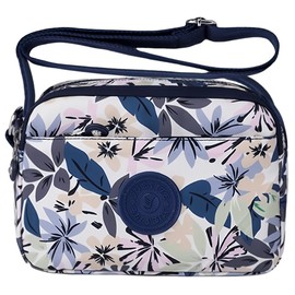 FAVORTALK Women Cross-body Bags Nylon Crossbody Bags for Ladies Large Shoulder Bag with Multi Pockets Lightweight Waterproof Cross Body Bags with Zipper Pocket for Travel Shopping - B19610